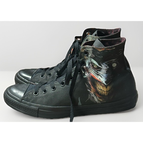 Converse Chuck Taylor All Star Hi Top The Joker DC Comics Shoes Mens Sz 9